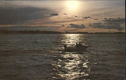 Sunset On Sleepy Eye Lake Minnesota Postcard Postcard