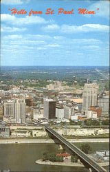 Aerial View Of Saint Paul St. Paul, MN Postcard Postcard