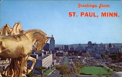 Skyline View Of St. Paul Minnesota Postcard Postcard