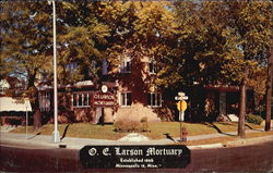 O. E. Larson Mortuary, 2301 Central Avenue N. E Minneapolis, MN Postcard Postcard