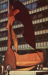 Chicago's Picasso Civic Center Plaza Postcard