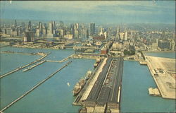 Aerial View Chicago Postcard