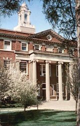 Monmouth College's Wallace Hall Illinois Postcard Postcard