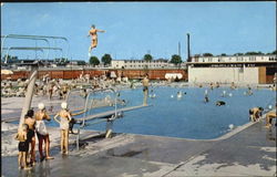 Swimming Pool Scott Air Force Base, IL Postcard Postcard