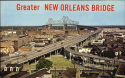 Greater New Orleans Bridge Louisiana Postcard Postcard