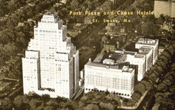 Park Plaza And Chase Hotels St. Louis, MO Postcard Postcard