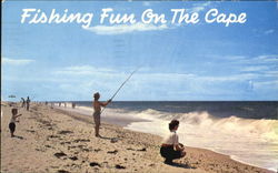 Surf Fishing Postcard