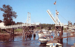 The Footbridge At Perkins Cove Ogunquit, ME Postcard Postcard