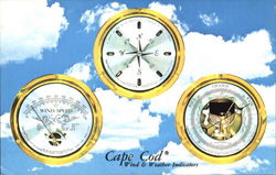 Cape Cod Wind & Weather Indicators Advertising Postcard Postcard