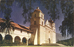 Mission Santa Barbara Postcard