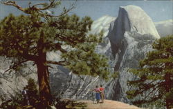 Half Dome Yosemite National Park, CA Postcard Postcard