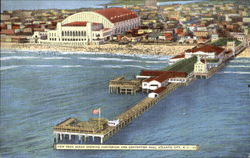 View From Ocean Showing Auditorium And Convention Hall Atlantic City, NJ Postcard Postcard