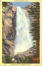 Bridal Veil Valley, Yosemite National Park Postcard