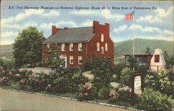 Fort Necessity Museum On National Highway, Route 40 Postcard