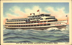 Wilson Line Delaware River Excursion Vessel Postcard