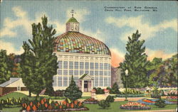 Conservatory At Rose Gardens, Druid Hill Park Baltimore, MD Postcard Postcard