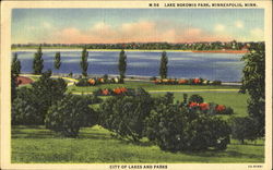 Lake Nokomis Park Minneapolis, MN Postcard Postcard