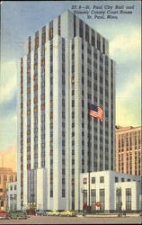 St. Paul City Hall And Ramsey County Court House Minnesota Postcard Postcard