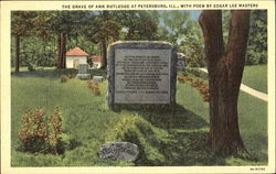 The Grave Of Ann Rutlege Postcard