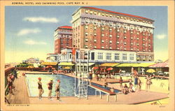 Admiral Hotel And Swimming Pool Postcard