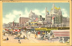 Beach Scene Postcard