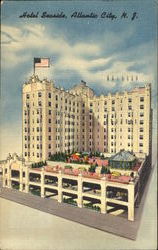 Hotel Seaside Atlantic City, NJ Postcard Postcard