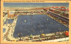 Monte Carlo Swimming Pool Asbury Park, NJ Postcard Postcard