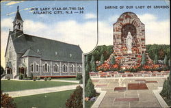 Our Lady Star-Of-The-Sea Atlantic City, NJ Postcard Postcard