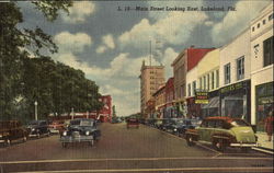 Main Street Looking East Lakeland, FL Postcard Postcard