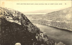 Echo Lake From Beach Bluff, Acadia National Park Postcard