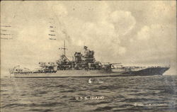 U. S. S. Idaho Postcard