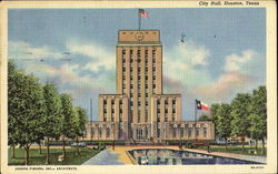 City Hall Houston, TX Postcard Postcard