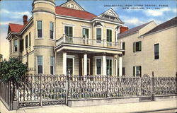 Ornamental Iron Fence New Orleans, LA Postcard Postcard