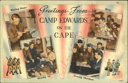 Greetings From Camp Edwards Cape Cod, MA Postcard Postcard