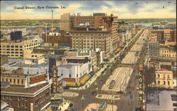 Canal Street New Orleans, LA Postcard Postcard