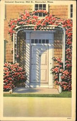 Colonial Doorway, Mill St. Postcard