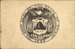 The Great Seal Of The State Of Utah Postcard Postcard