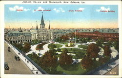 Jackson Square And Monument Postcard