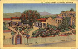 Mission San Juan Capistrano Postcard