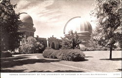 Yerkes Observatory, University Of Chicago Williams Bay, WI Postcard Postcard