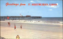 Greetings From St. Augustine Beach Florida Postcard Postcard