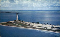 Air View Of Bahia Honda Bridge, Overseas Highway Scenic, FL Postcard Postcard