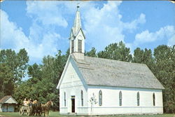 Old St. Joseph's Church, Parke County Postcard