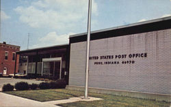 United States Post Office Peru, IN Postcard Postcard