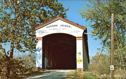 Jackson Bridge, 2 1/2 Miles NW of Annapolis Indiana Postcard Postcard