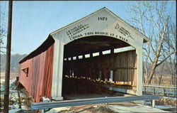 Mecca Covered Bridge Indiana Postcard Postcard