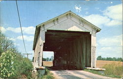 Ferree Covered Bridge Milroy, IN Postcard Postcard