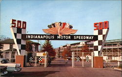 Main Gate Indianapolis Motor Speedway Postcard