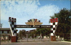 Indianapolis Motor Speedway - Main Gate Postcard Postcard