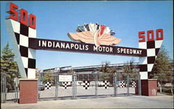 Entrance Indianapolis Speedway Postcard Postcard